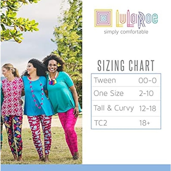 LuLaRoe Leggings One Size - Picture 2 of 6